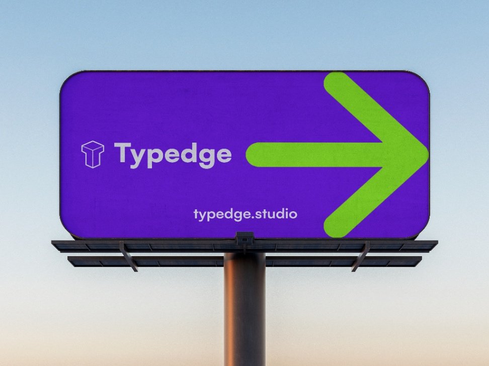 Typedge billboard