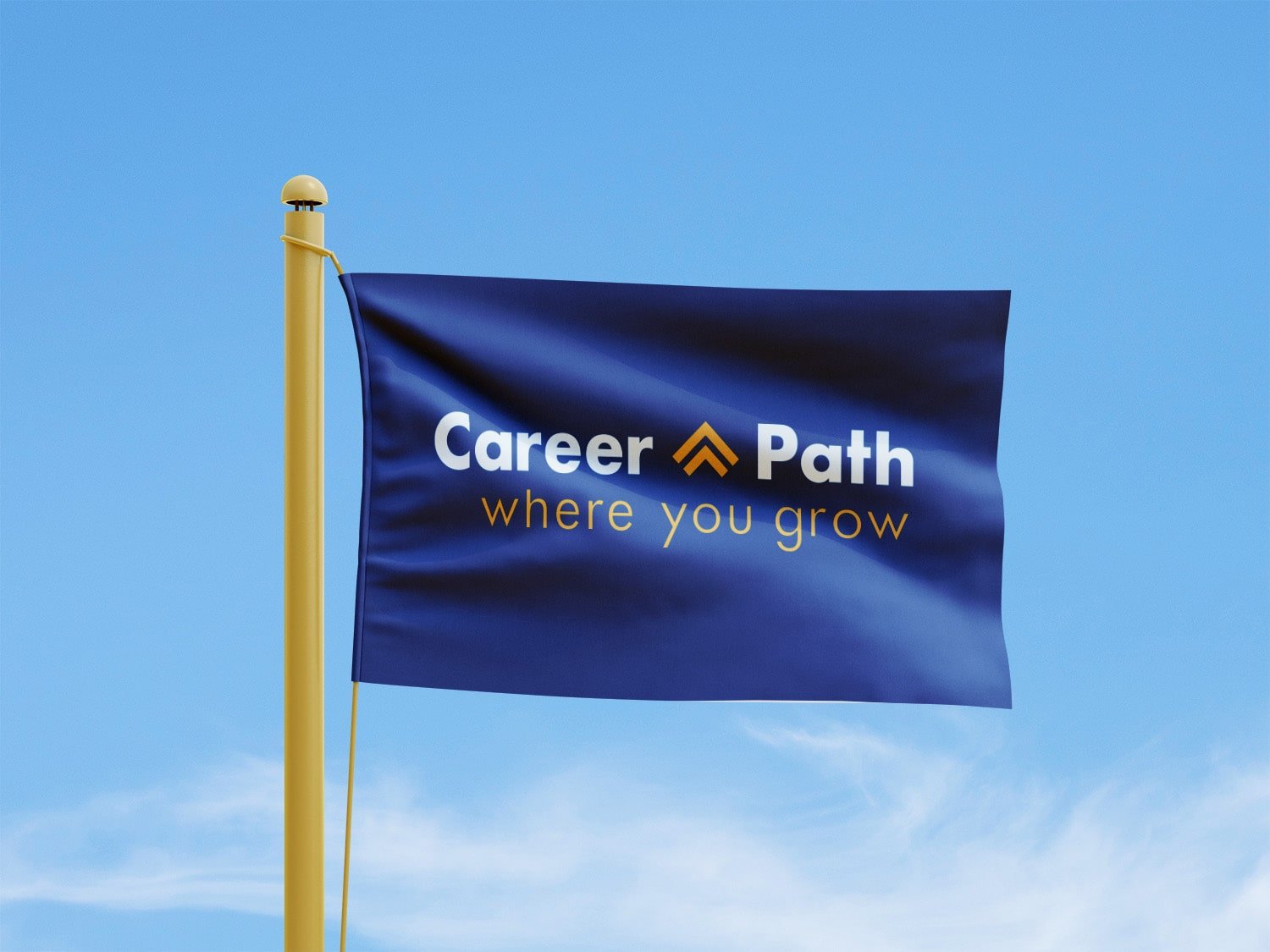 Career Path on a flag