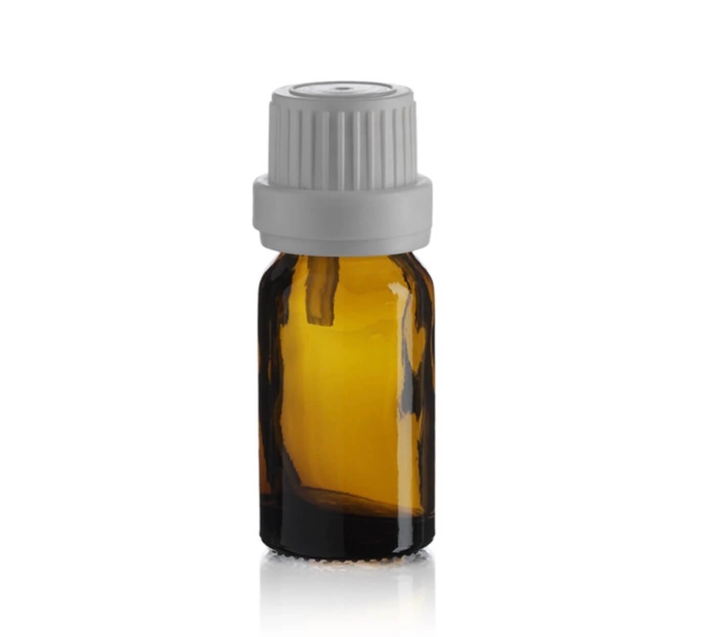 Plain amber bottle before branding