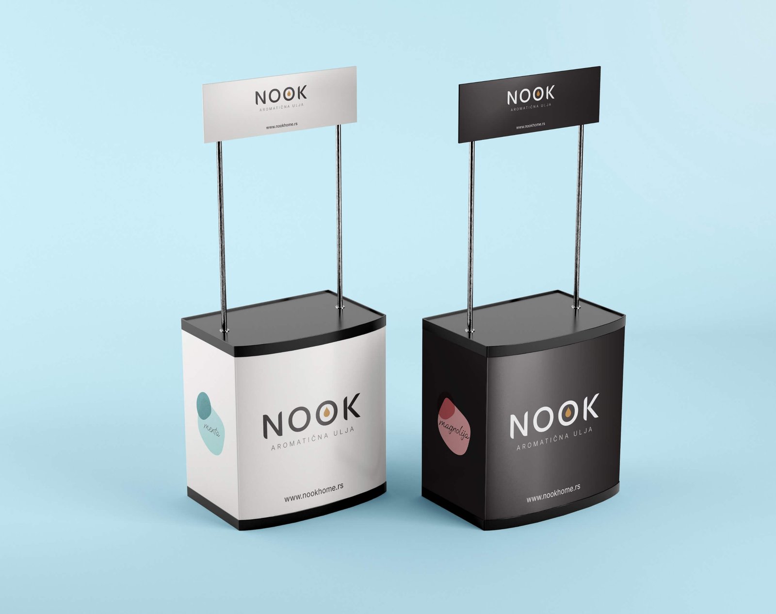 Nook exhibition stand mockup